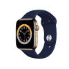 Refurbished Apple Watch Serie 6 | 44mm | Stainless Steel Or | Bracelet Sport Deep Navy | GPS | WiFi + 4G