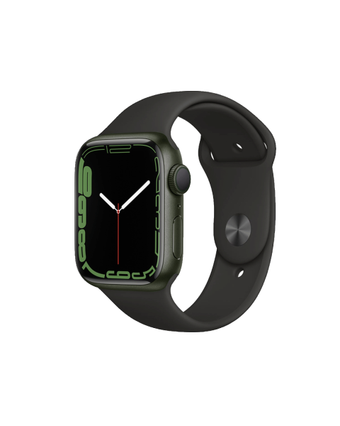 Refurbished Apple Watch Serie 7 | 41mm | Aluminium Vert | Bracelet Sport Noir | GPS | WiFi