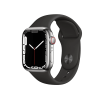 Refurbished Apple Watch Serie 7 | 41mm | Stainless Argent | Bracelet Sport Noir | GPS | WiFi + 4G