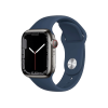 Refurbished Apple Watch Serie 7 | 41mm | Stainless Steel Graphite | Bracelet Sport Abyss Bleu | GPS | WiFi + 4G