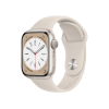 Refurbished Apple Watch Serie 8 | 41mm | Aluminium Starlight Blanc | Bracelet Sport Starlight Blanc | GPS | WiFi