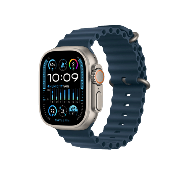 Refurbished Apple Watch Ultra | 49mm | Titane | Bracelet Océan Bleu | GPS | WiFi + 4G