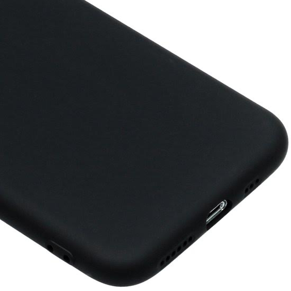 Coque en silicone pour iPhone 12 | Noir